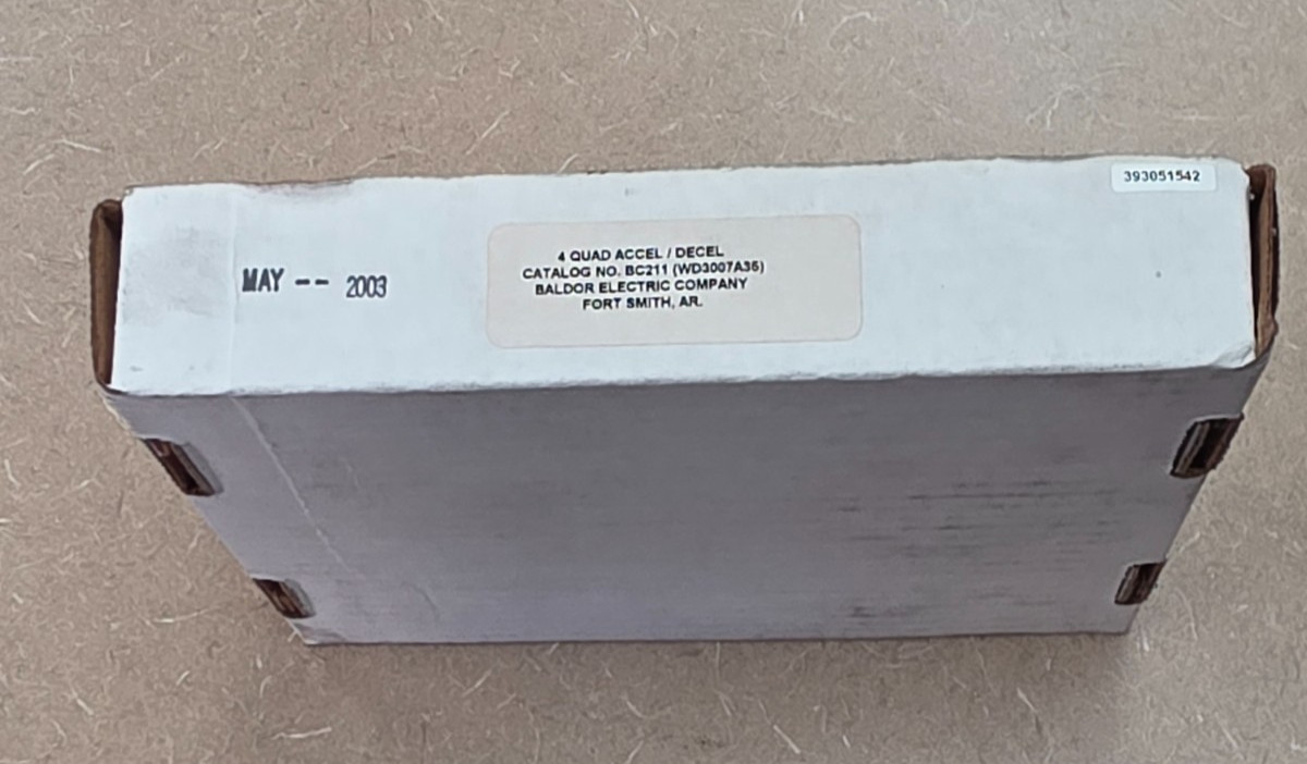 Baldor BC211 speed control