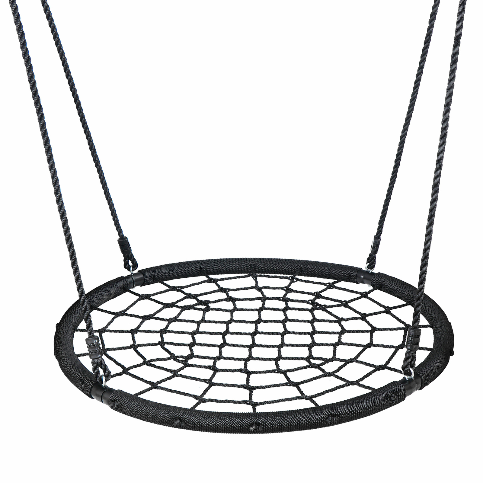 Swing Stand Yard Lawn Playground A-Frame + 48'' Spider Web Tree Swing Net Garden
