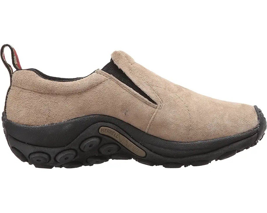Merrell Jungle Moc Men’s Sz 7.5 M Classic Taupe Loafer Shoes Suede FREE SHIPPING