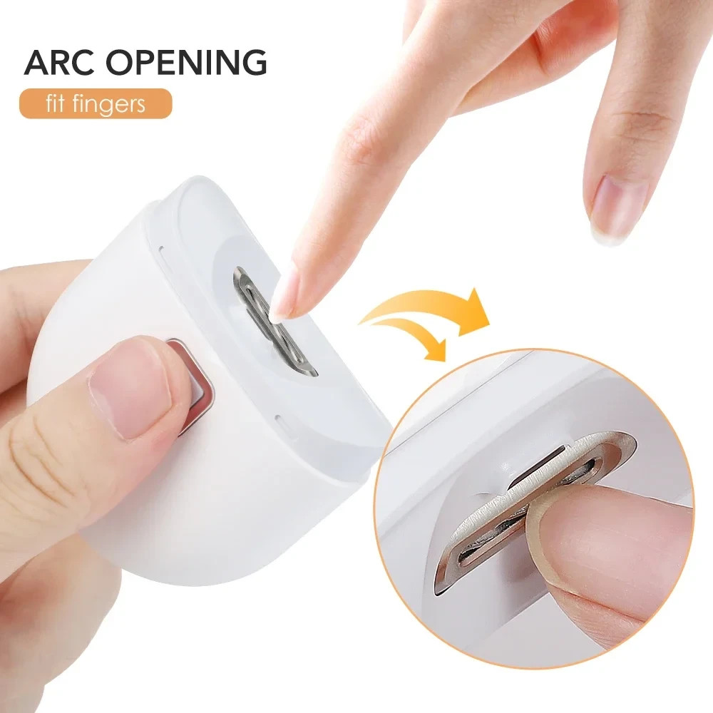 Safety Electric Nail Clipper Automatic Thick Nails Trimmer Professional Tool US