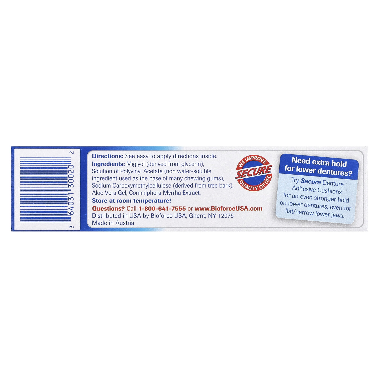 The Waterproof Denture Adhesive, Sensitive, 1.4 oz (40 g)