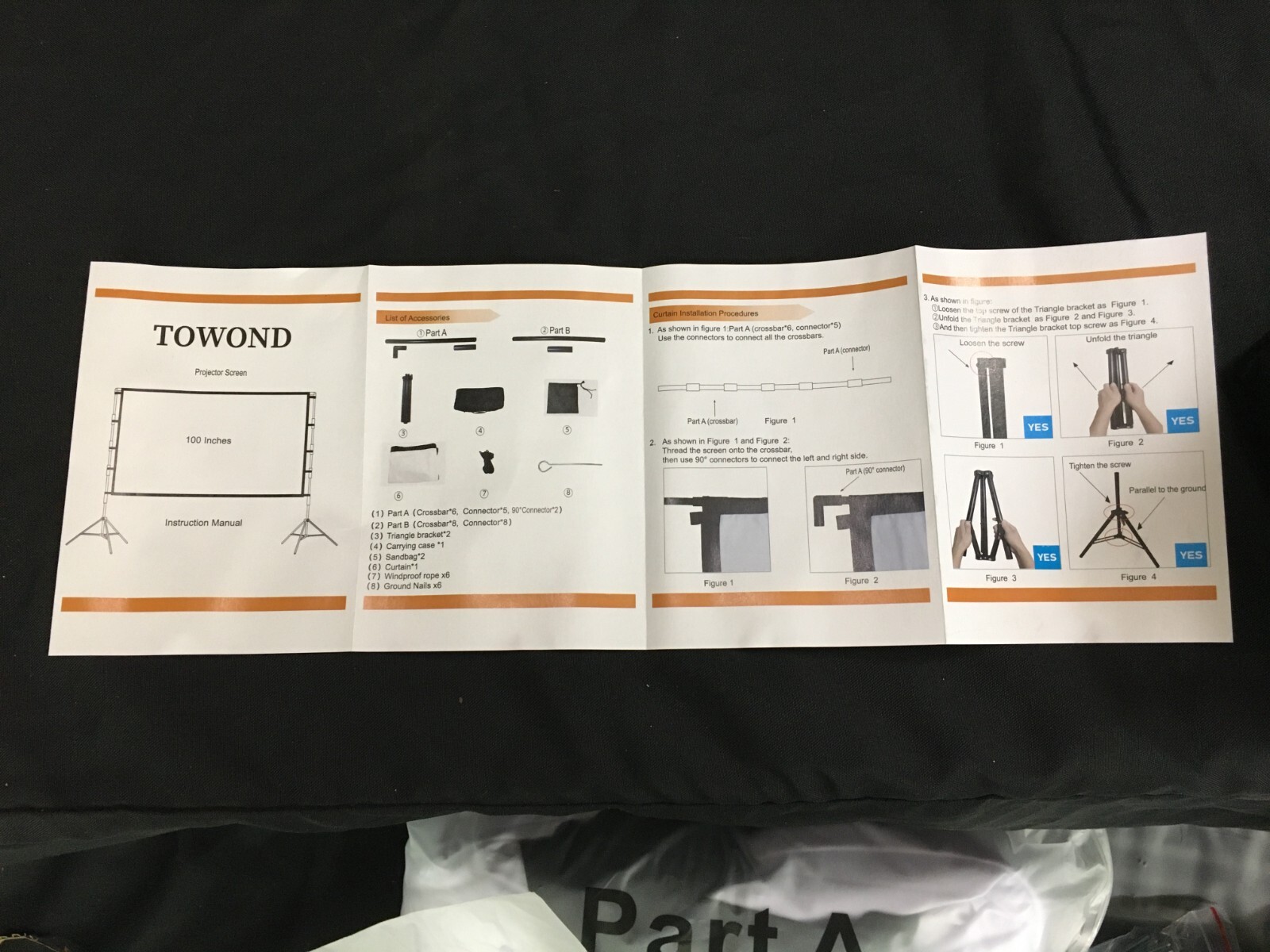 Towond Projector Screen and Stand