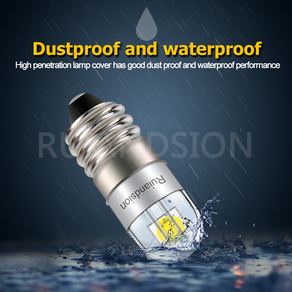 Ruiandsion E10 3030 2 LED Bulb Flashlight Light Bicycle Light 3-220V 3Colors