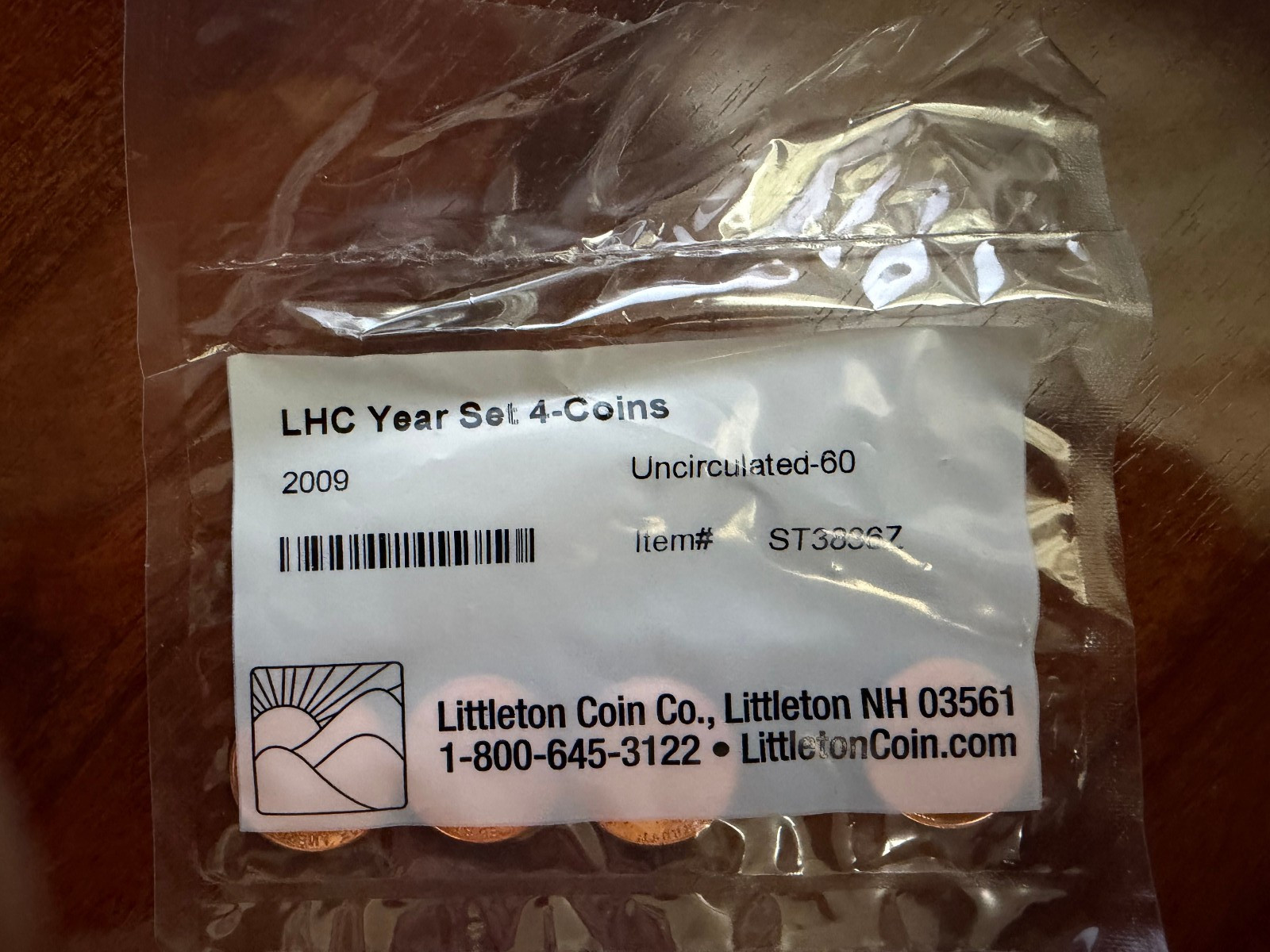 2009 4 Coin Set of Lincoln Bicentennial Cents  BU / SEALED Littleton Plastic Bag