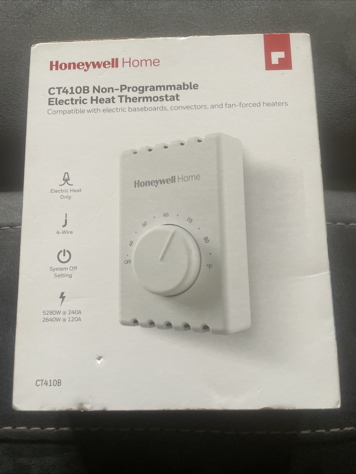 Honeywell Home CT410B Non-Programmable Electric Heat Thermostat new