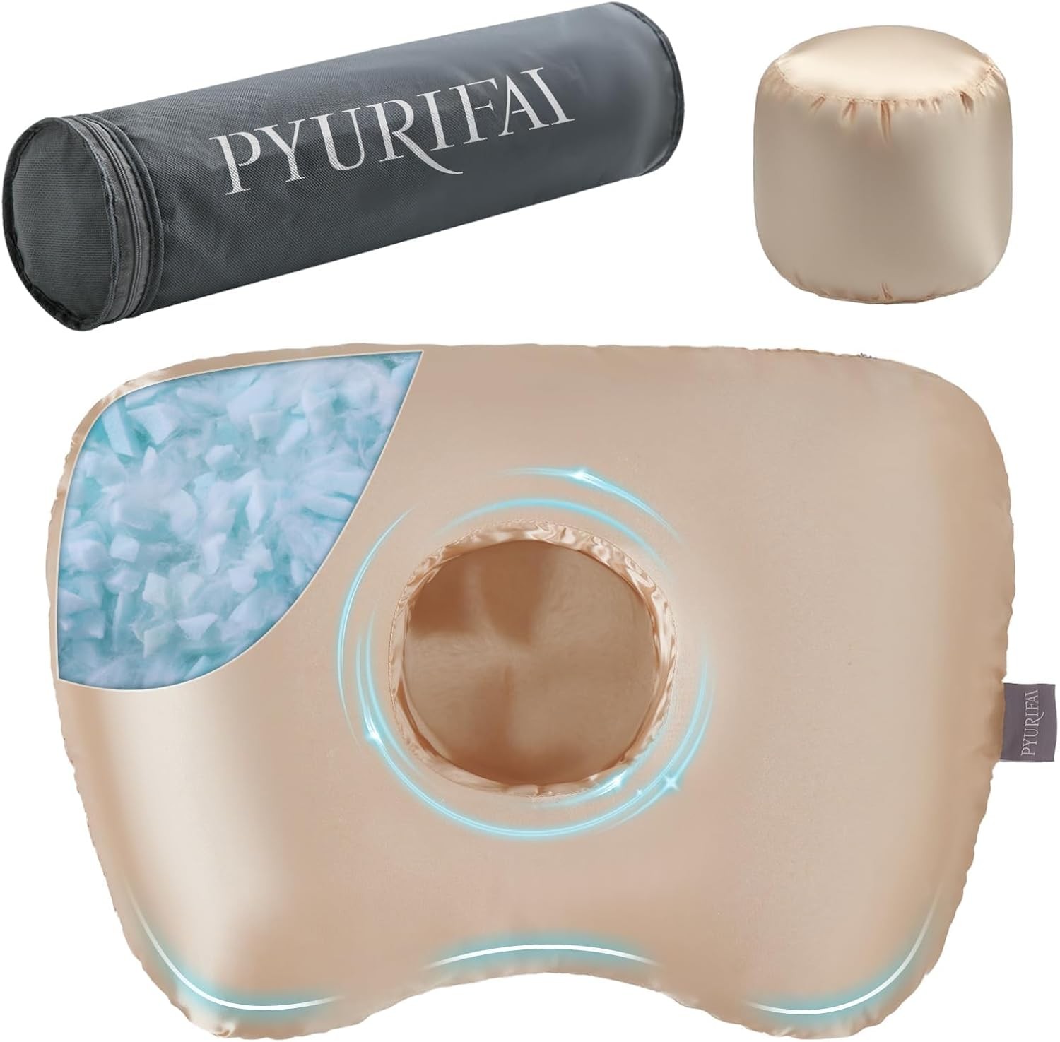Piercing Pillow - Ear Piercing Pillow With Fo Plug, Adjust Shredded