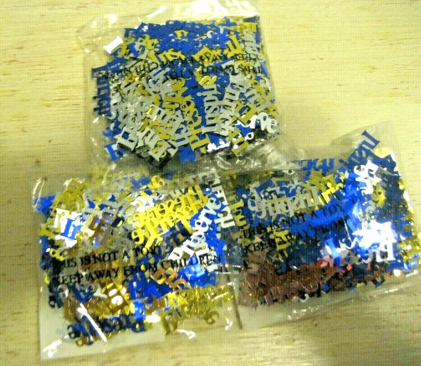 BUY 1-4 Vtg Creative Memories Blue LOGO CONFETTI Table Decor BELIEVE INSPIRE