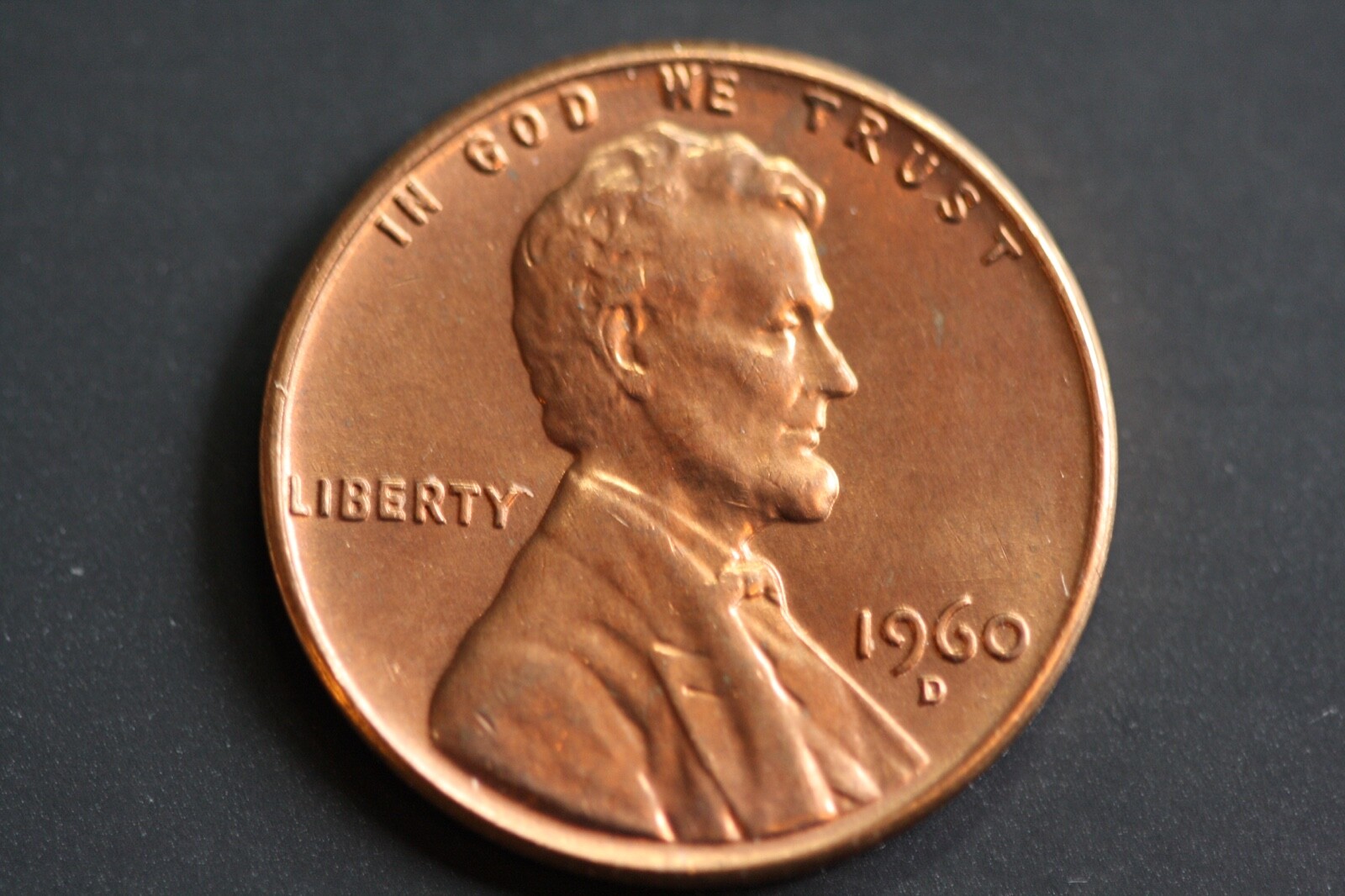 1960-D Lincoln Cent From BU Roll