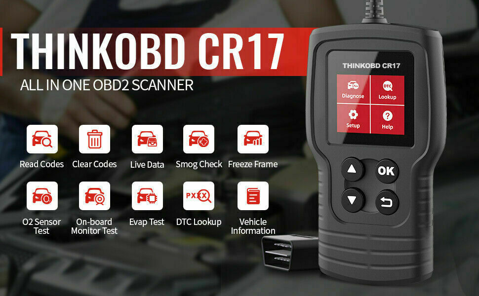 Thinkcar CR17 OBD2 Automotive Diagnostic Tool Engine Fault Code Check Scanner