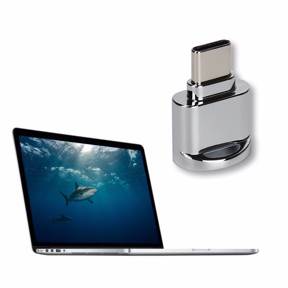 Mini Type-C USB3.1 Micro SD TF Memory Card Reader OTG Adapter for Macbook Phone