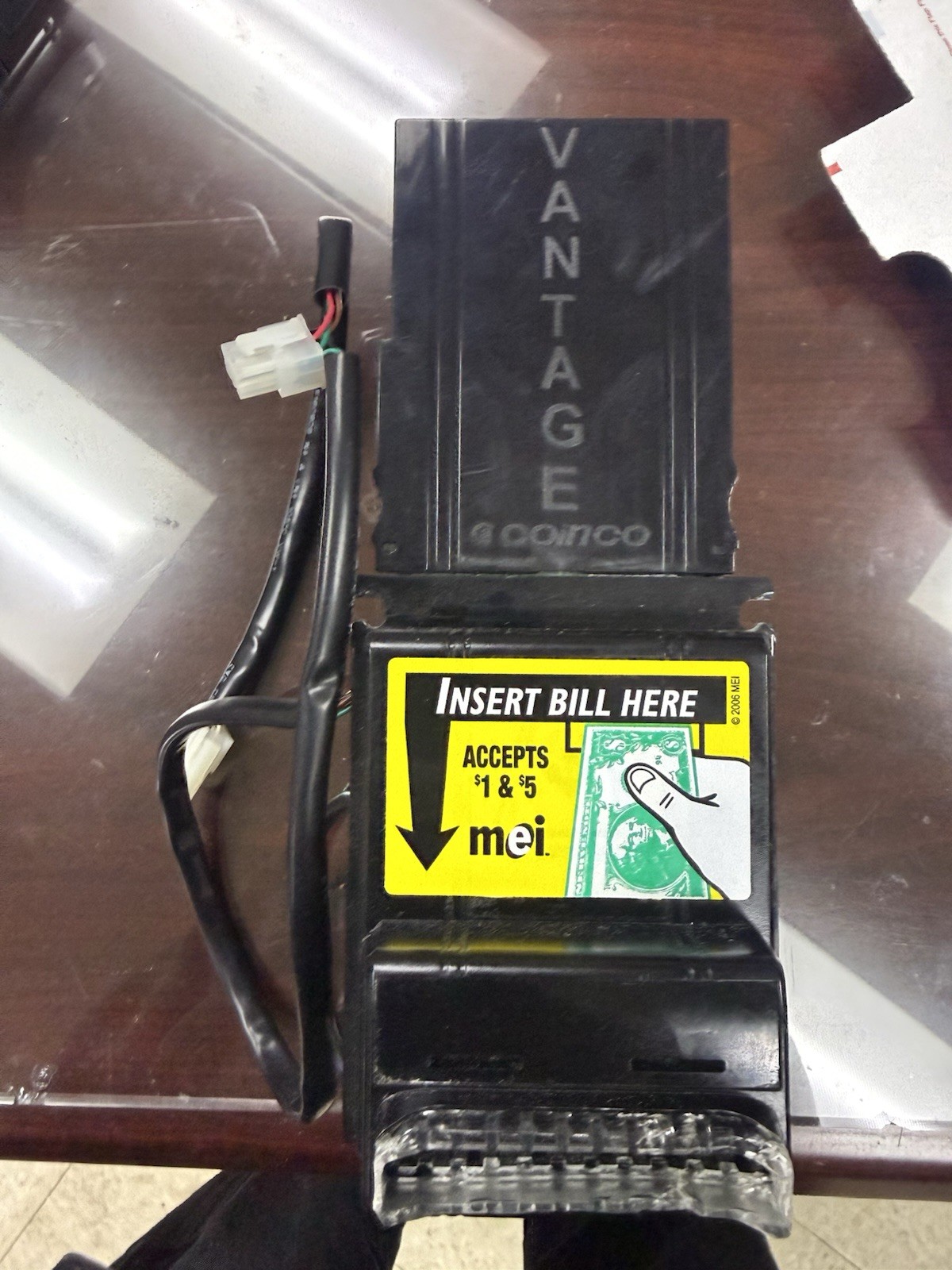 Vending Coinco Vantage VX63B45US05 $ 1/5/10/20 Bill Validator Cleaned Tested MDB