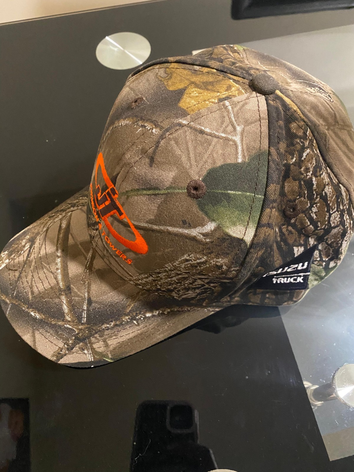 Camouflage Quake city Cotton Ball Cap Adjustable Johnson & Towers Truck