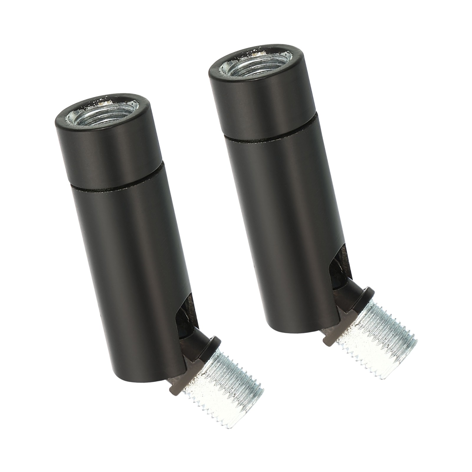 2PCS M10 Thread Sloped Ceiling Light Adapter Black