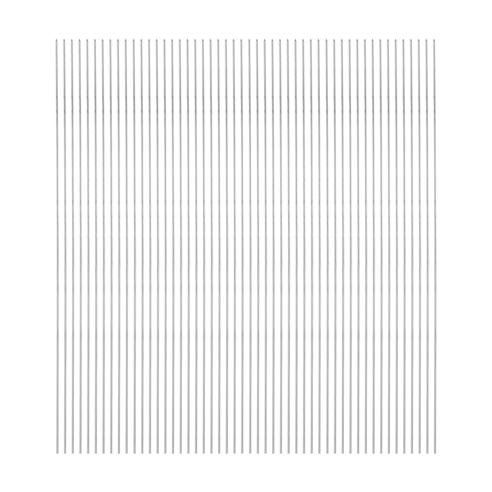 50pcs Kebob Skewers 34cm x 1.6mm Stainless Steel Round BBQ Grill Sticks