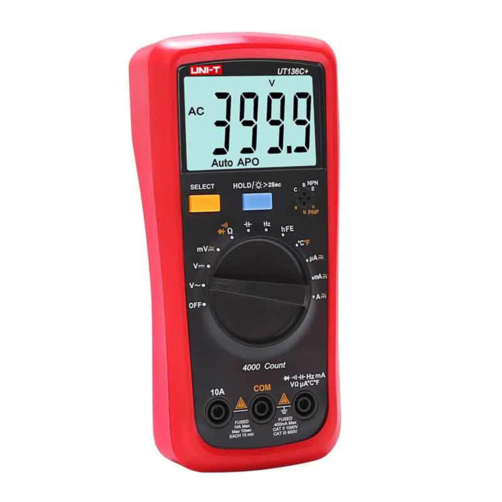 UNI-T UT136C+ Digital Multimeter AC DC Voltmeter Ammeter Tester