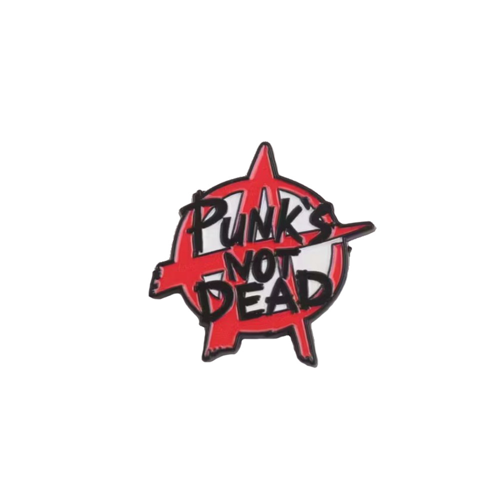 Punk's Not Dead Pin Badge Pin Button Rock Emblem Lapel