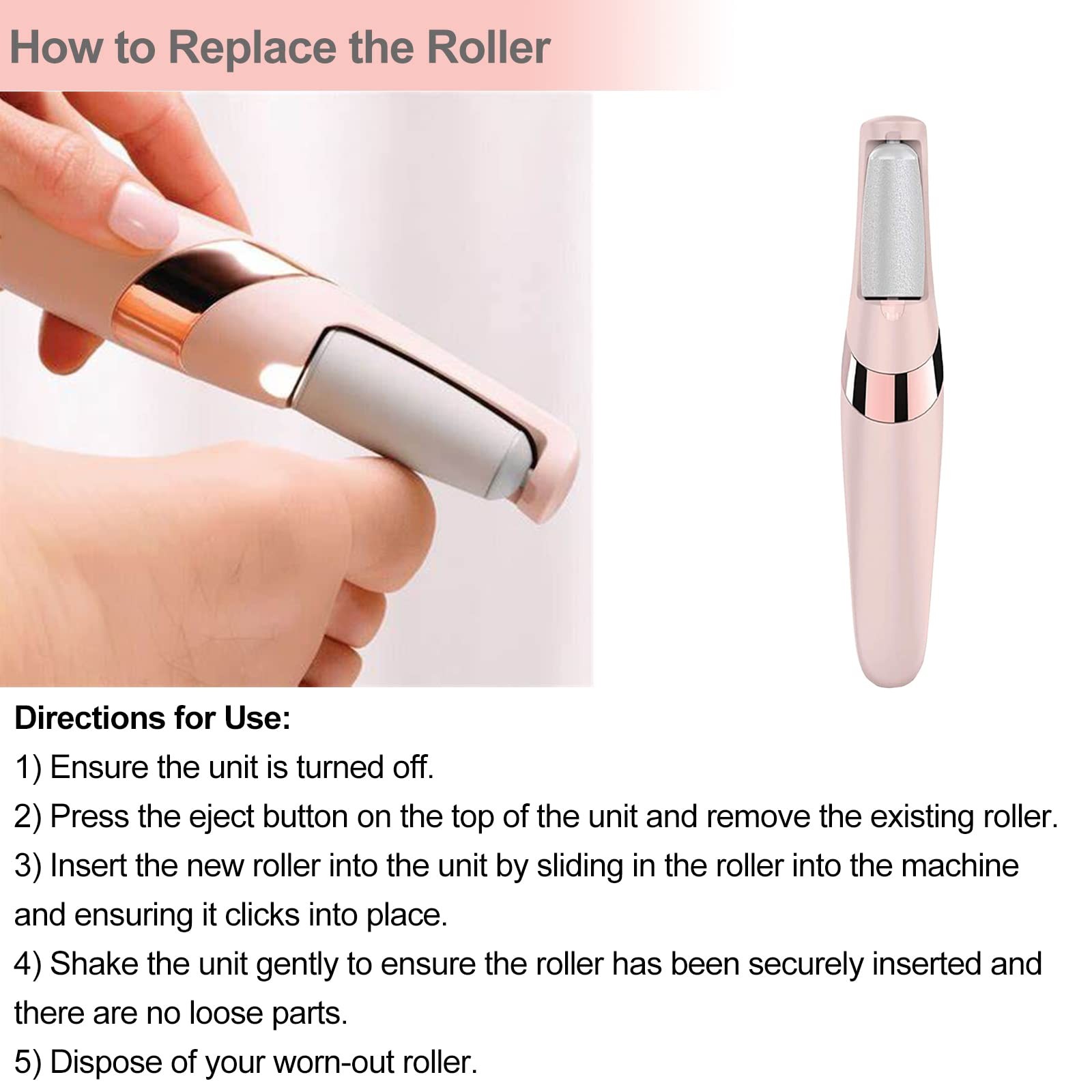10 Pack Replacement Roller Refills Compatible with Finishing Black and Gray