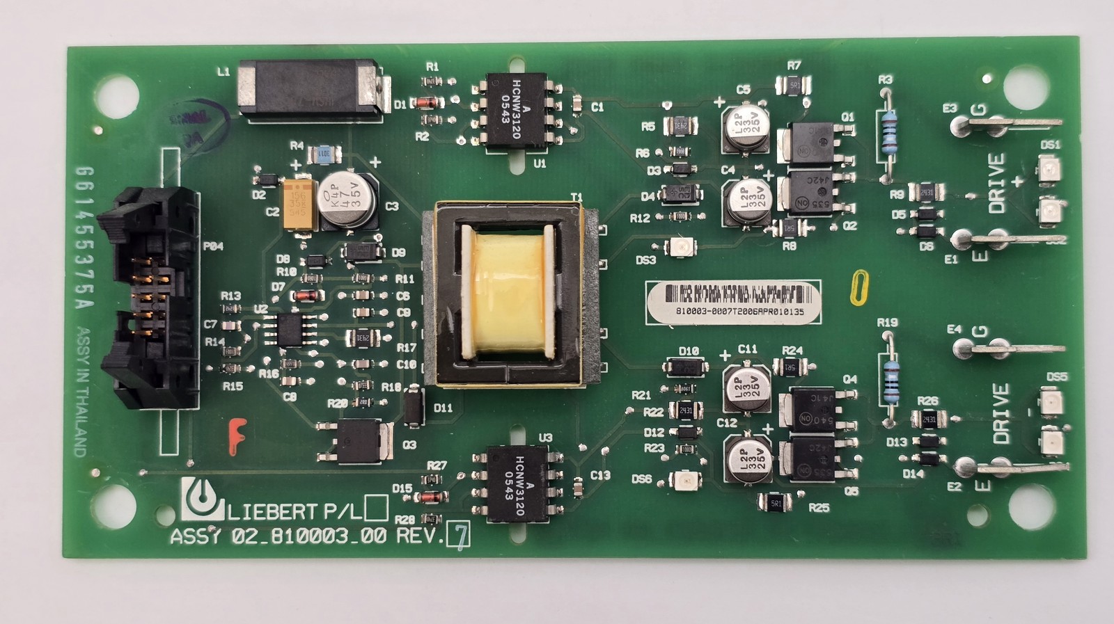 Liebert 02-810003-00 Control Circuit Board REV 7 PCB Assembly UPS System