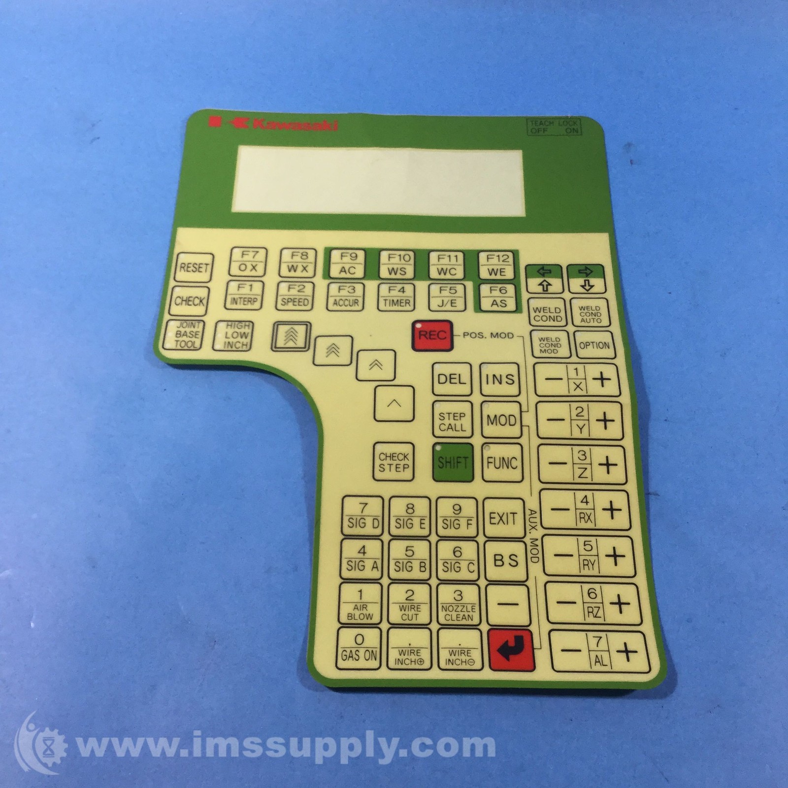 Kawasaki 60819-1035 Teach Pendant Keypad Overlay FNIP