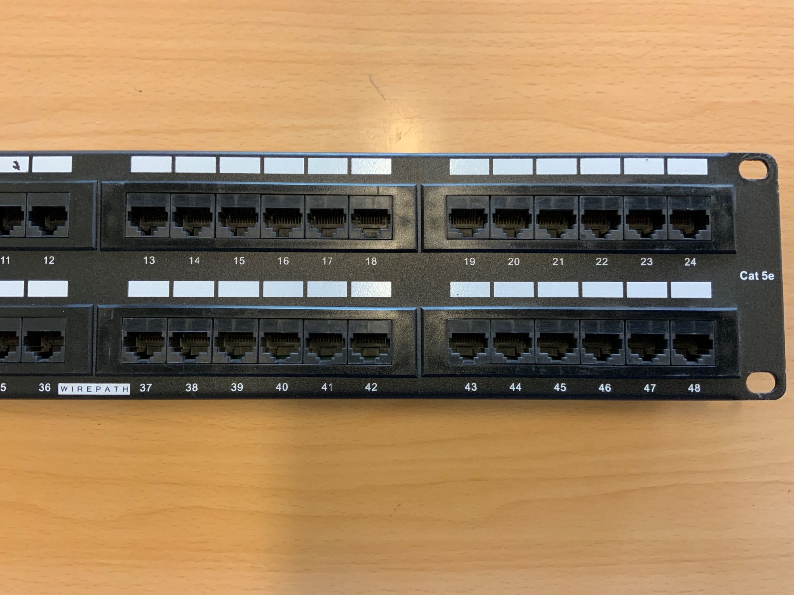 Wirepath WP-CAT5E-PP-48 Rack Mount 48-Port RJ-45 Cat 5e Patch Panel
