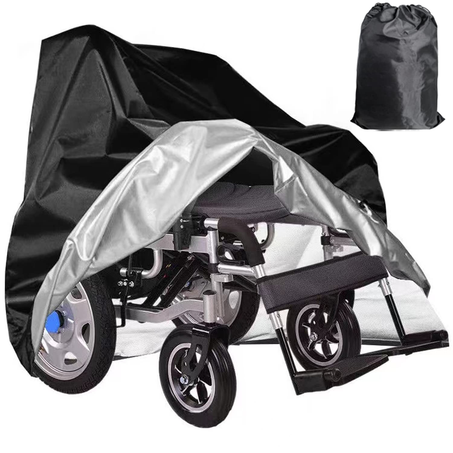 Wheelchair Cover,Electric Cover,Wheelchair Medium Size, Black-