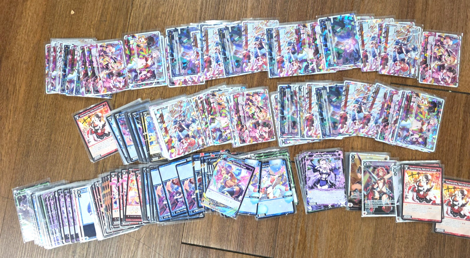 WIXOSS TCG 100 Cards Lot Bulk P1,R C Commons Holo Foil Rare Anime Girl Waifu Set