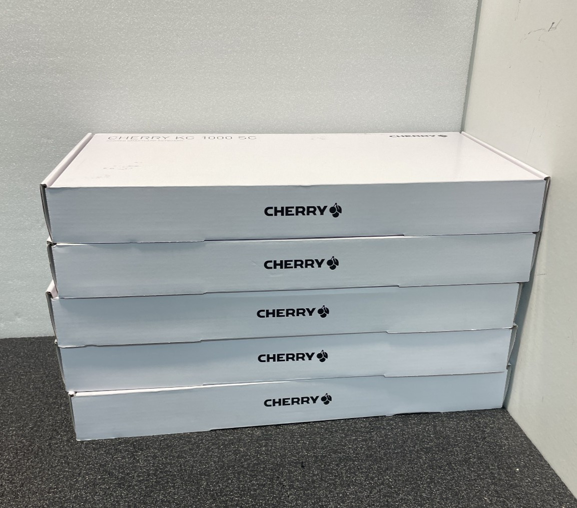 LOT OF 5 CHERRY KC 1000 JK-A0100EU-2/05 USB Keyboard BRAND NEW