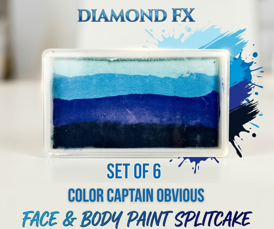 Diamond FX Face & Body Paint Captain Obvious Splitcake Set of 6
