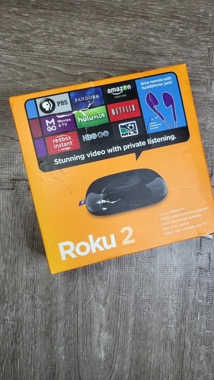 Roku 2 (3rd Generation) Media Streamer 2720X - Black Fast Shipping