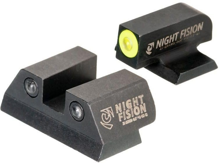 Night Fision FNH-101-003-YGZG Night Sight Set for FN 509 - Yellow Front Ring,...