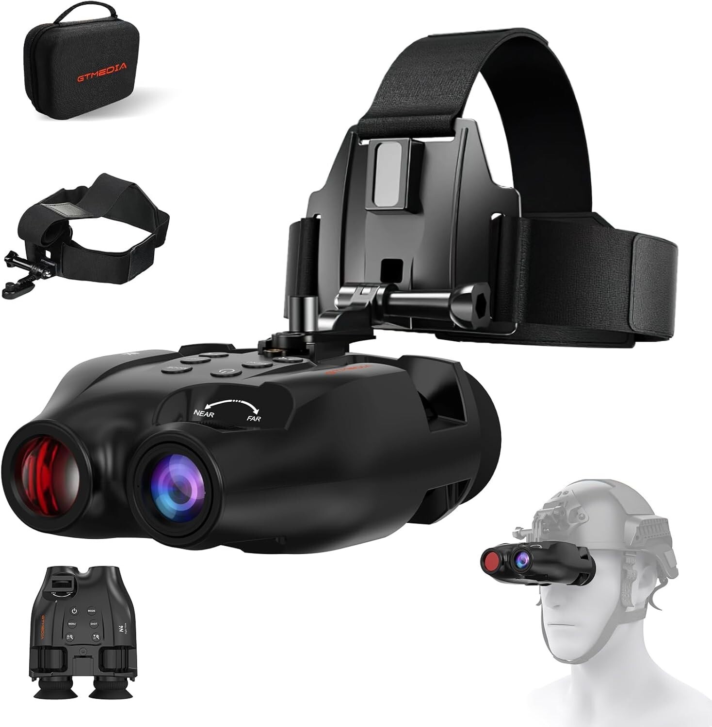 Night Vision Goggles Head Mounted,Digital Infrared Night Vision Binoculars,FHD H