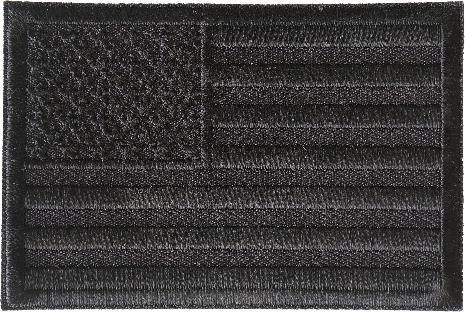 Black American Flag Patch - 3x2 inch - P6882