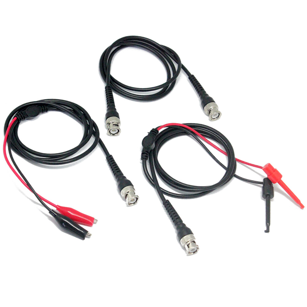 3 in 1 Test Clip to BNC Male And BNC to Alligator Test Clip and BNC cable USA