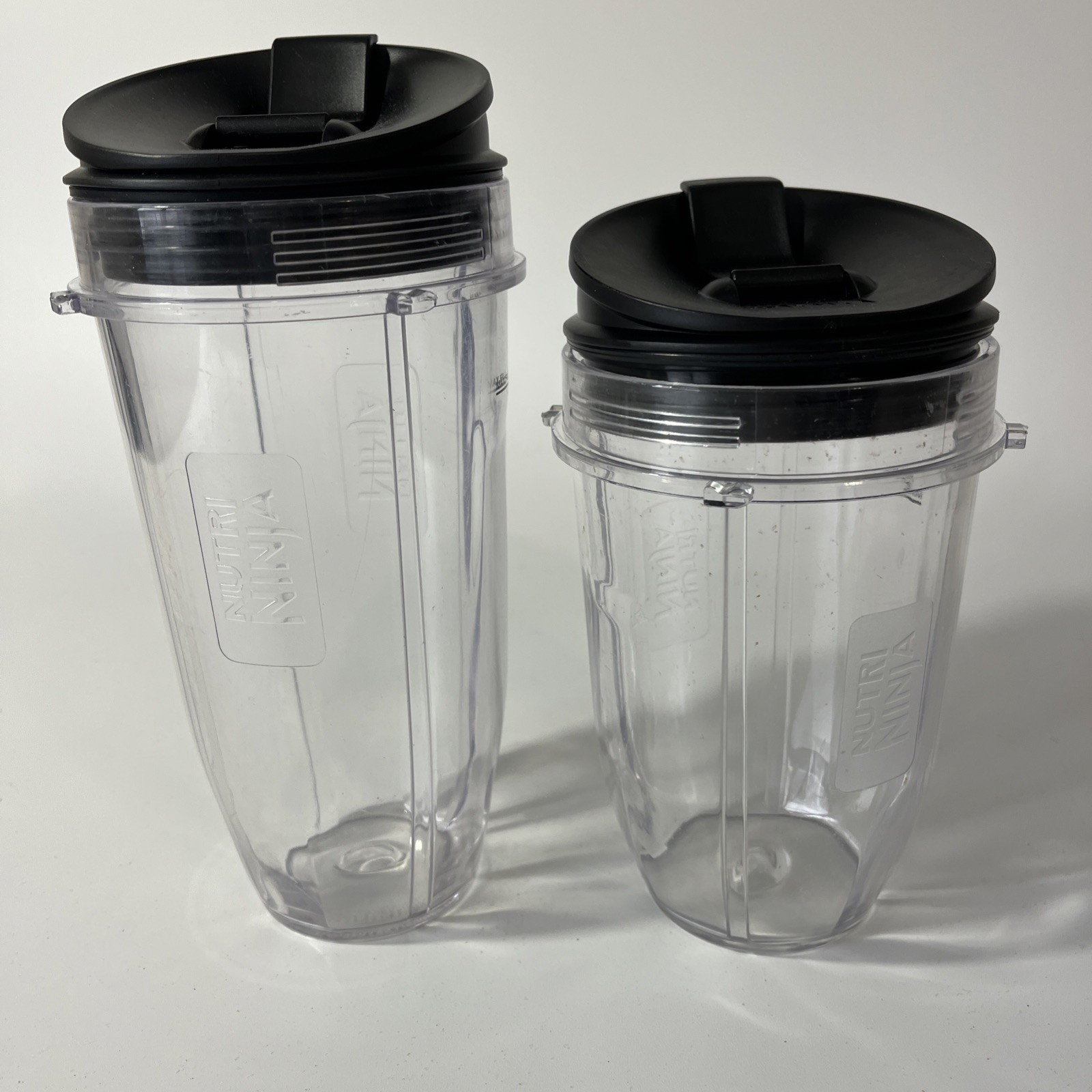 NUTRI NINJA Blender Replacement Cups with Sipping Lids Set of 2