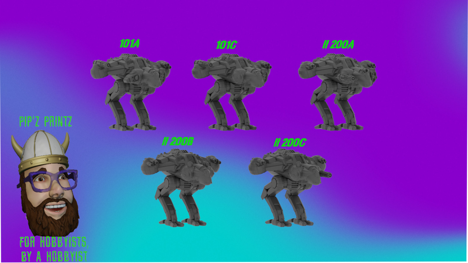 Raijin Alternate Mech Model For Battletech 6mm-10mm-15mm