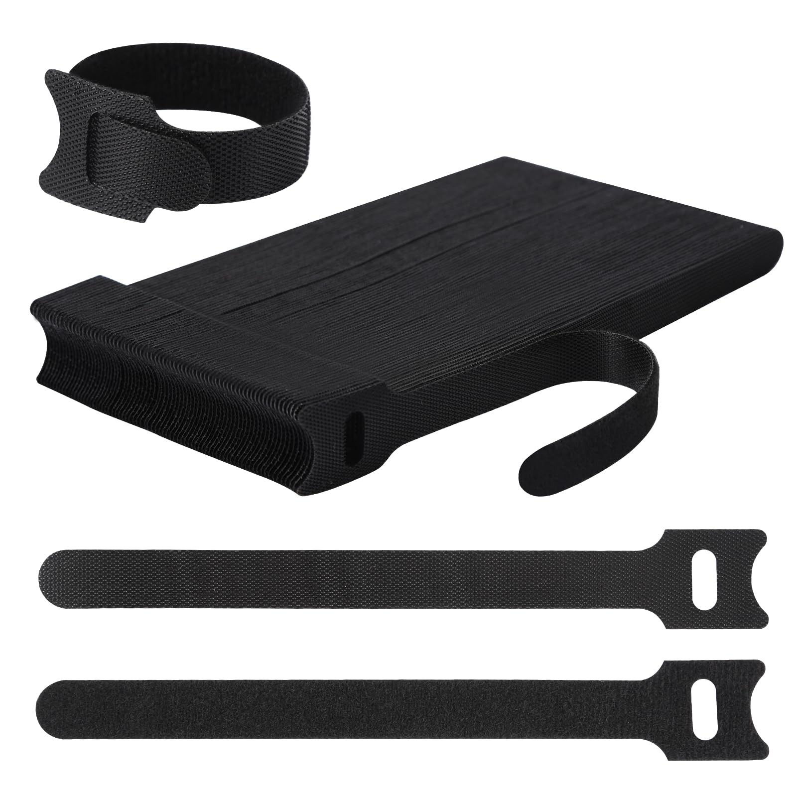 70 PCS 6 inch Cable Ties Reusable Cable Management Adjustable Cable Organizer...