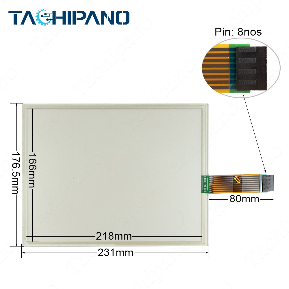 2711P-T10C4D8 Touch Screen Panel for 2711P-T10C4A8 with Front Overlay