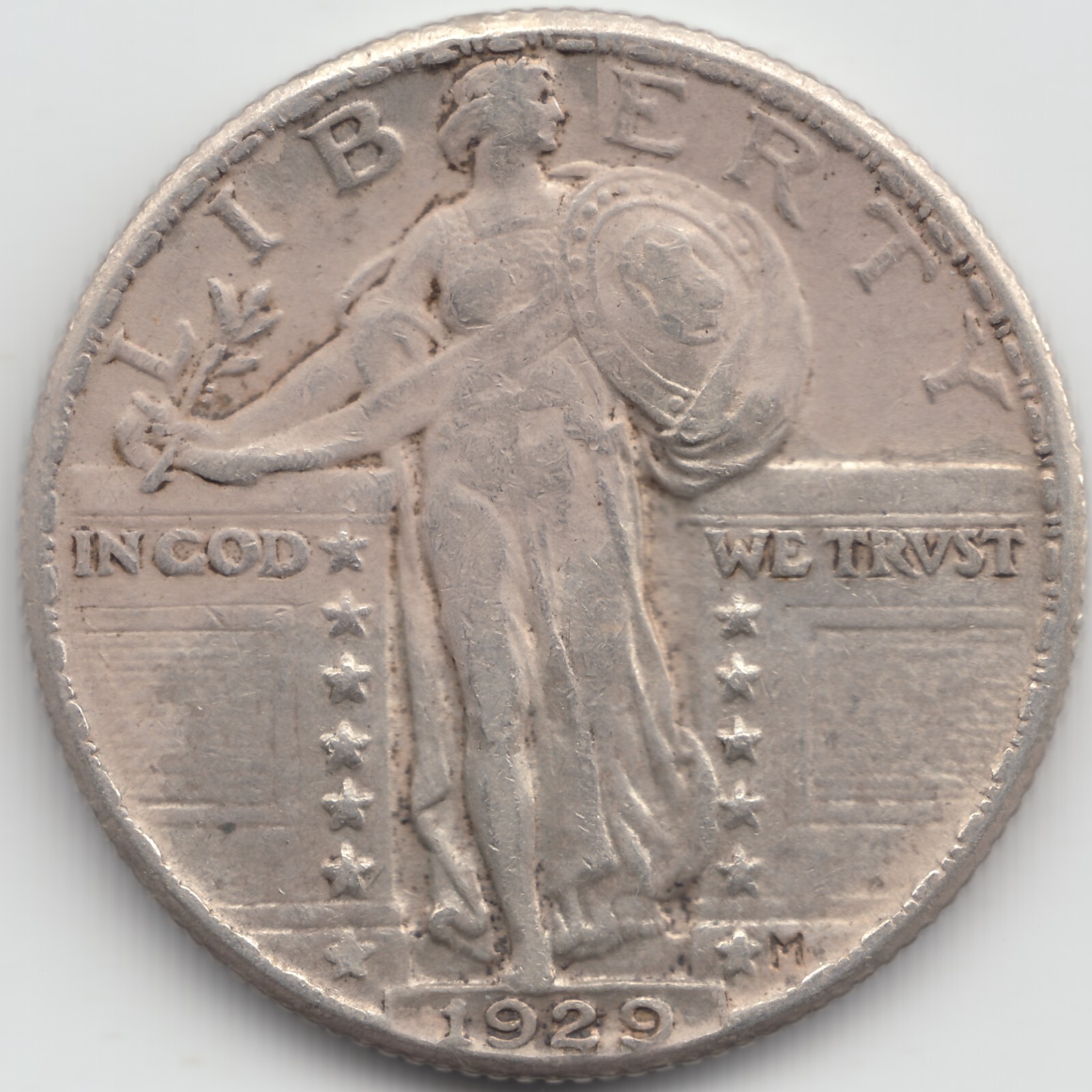 1929 Standing Liberty Quarter, XF-AU