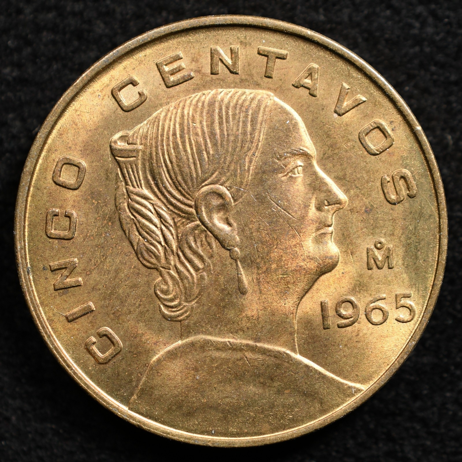 Mexico 5 Centavos 1965, Coin, Inv#F547