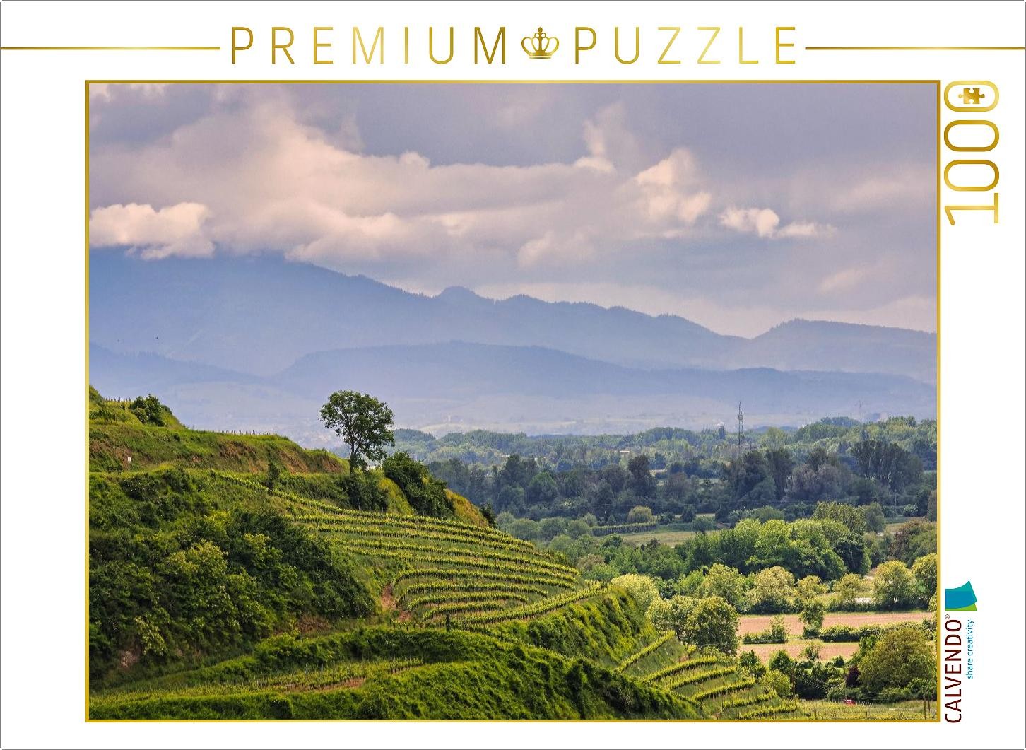CALVENDO Puzzle Weinberge bei Achkarren | 1000 Teile Lege-Größe 64x48cm Foto-Puz