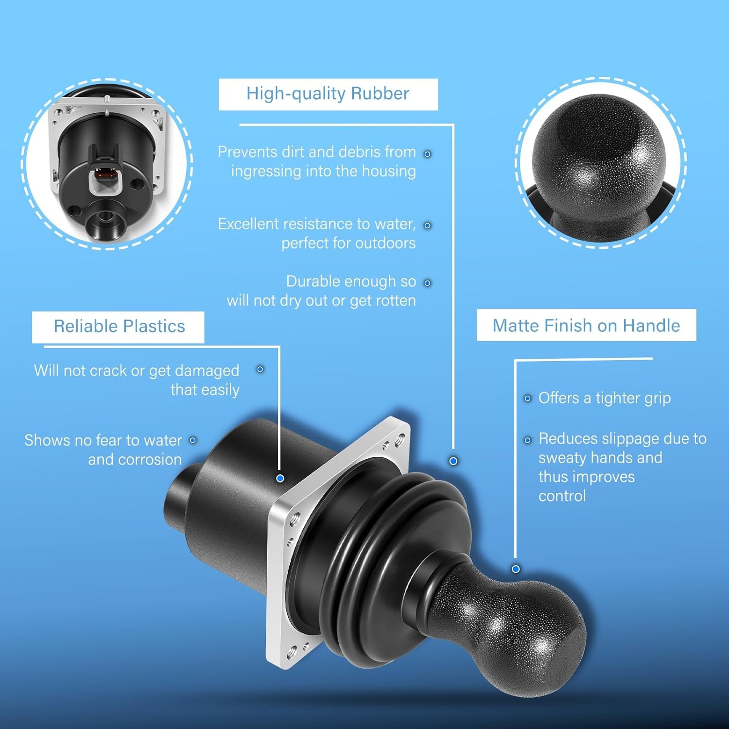 Single Axis Ball Handle Joystick Controller 101175 for Genie Straight Boom Lifts