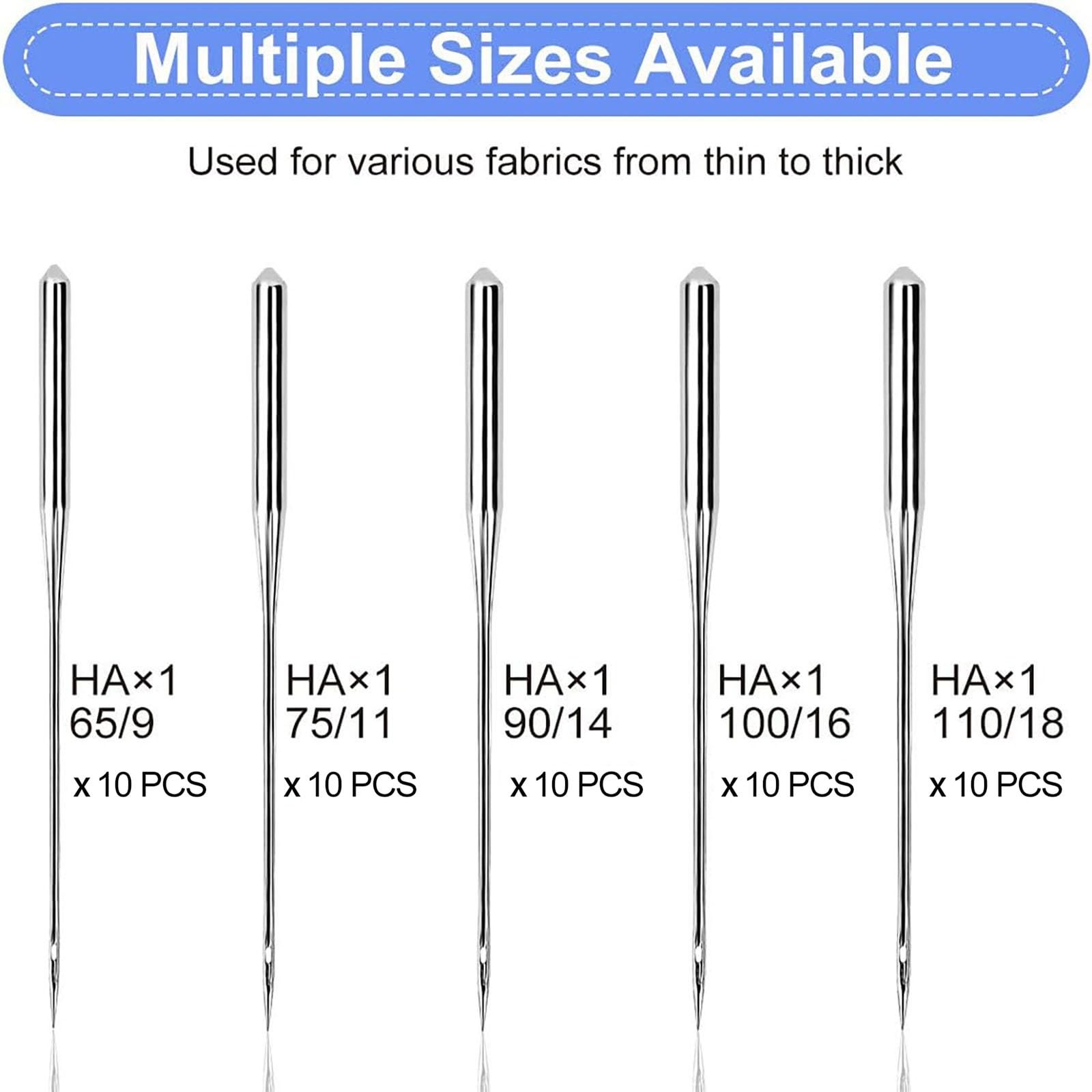 50PCS Sewing Machine Needles, Universal Needle for 50pc Set