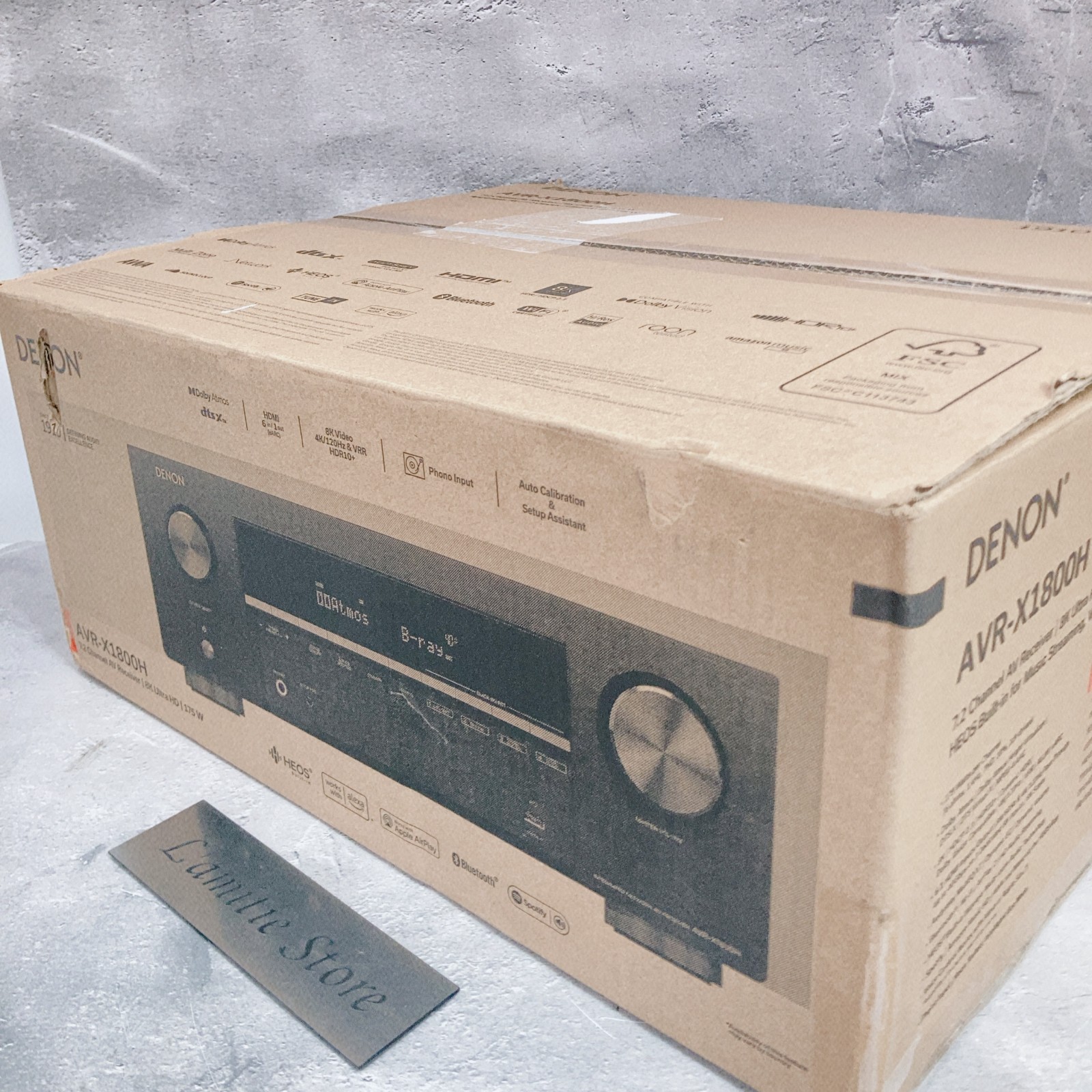 Denon AVR-X1800H 7.2 Channel AV Receiver 80W 8K AVRX1800H Ultra HD Japan New