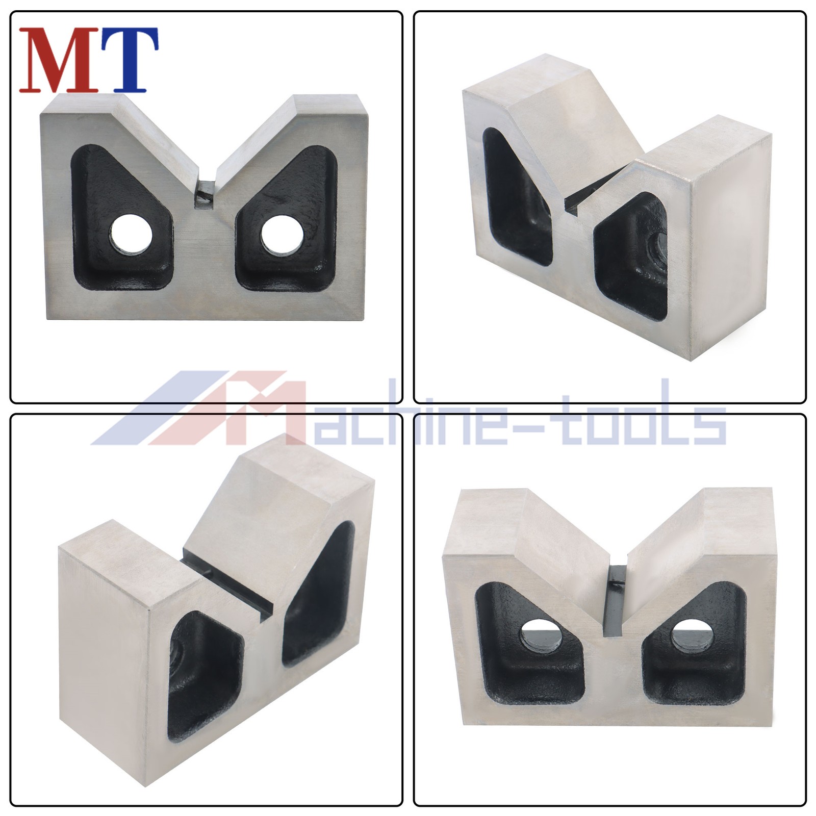 V-Block Ground 1*Pair 4" x 1-5/8" x 2-5/8" 90 Degree Cast Iron V-Blocks