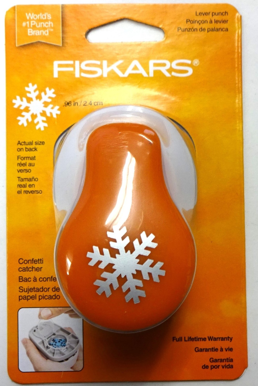 Fiskars 154750 .96" Snowflake Lever Punch