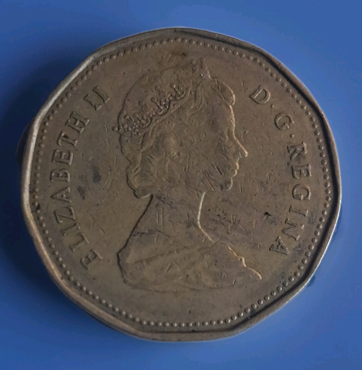 Canada 1989 $1 Dollar Bronze Coin Loonie Queen Elizabeth II Circulated