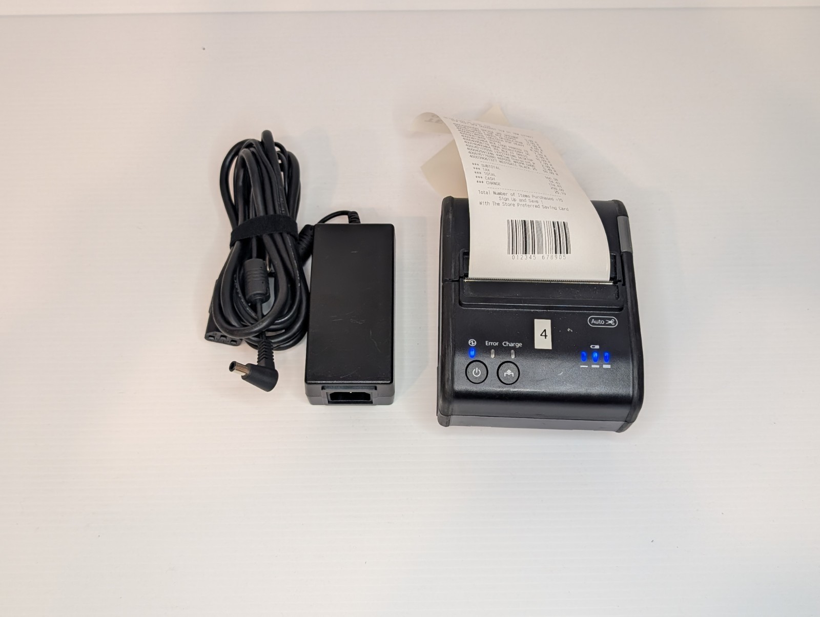 Epson TM-P80 Model M316D BT Thermal Printer w/Power adapter, AC Cord & Battery
