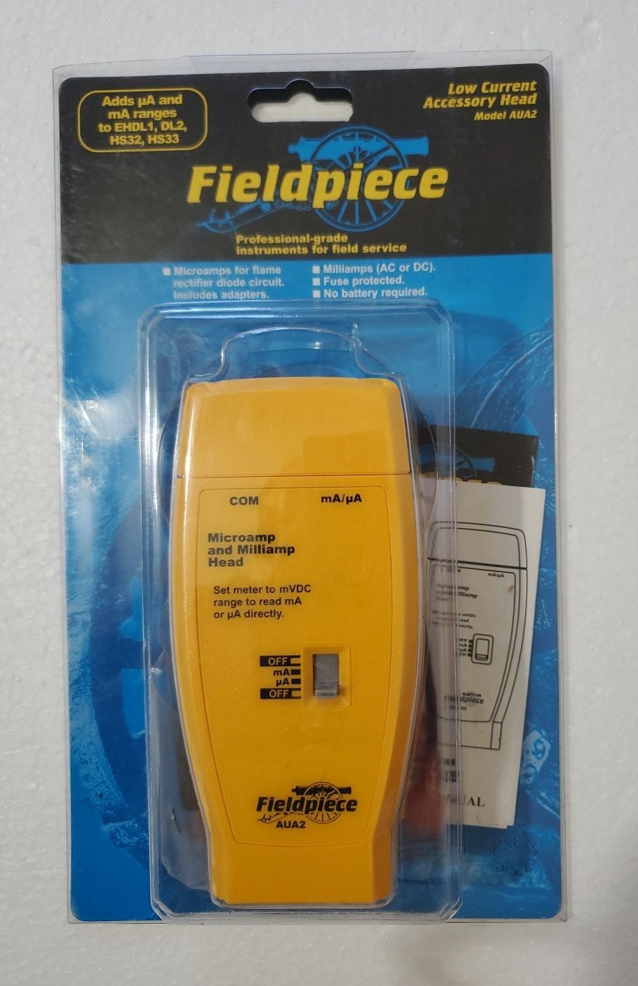 Fieldpiece Microamp and Milliamp Accessory Head AUA2 - HVAC TEST TOOL