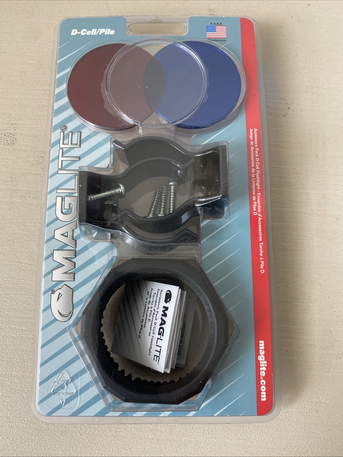 Maglite ASXX376 Flashlight Accesory Pack for D-Cell Flashlights NEW
