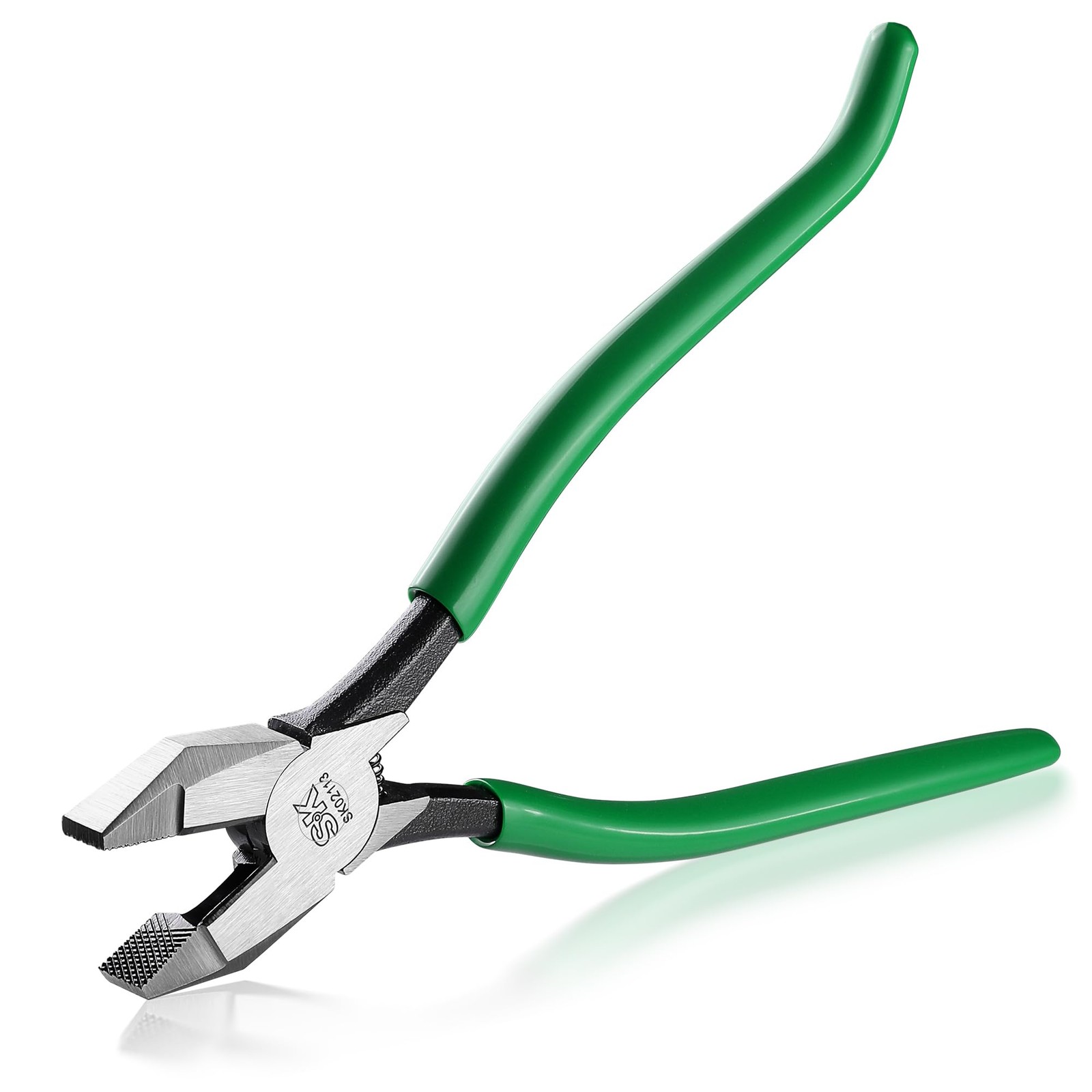 9 Ironworker's Pliers, Wire Cutters With Heavy Duty Knurled Jaws, Spring Loaded